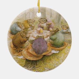 Adorno De Cerámica El Fiesta del té de las toads (por Beatrix Potter)