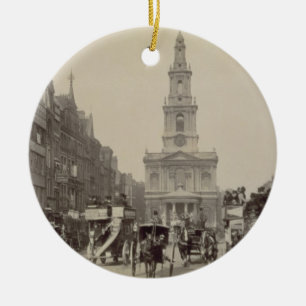 Adorno De Cerámica El filamento, c.1880 (foto de la sepia)