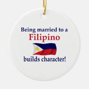 Adorno De Cerámica El filipino construye el carácter
