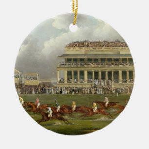 Adorno De Cerámica El final del Epsom Derby en 1822