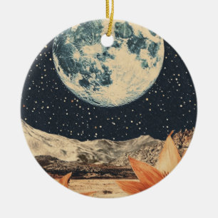 Adorno De Cerámica El florecimiento lunar sobre los picos de arena