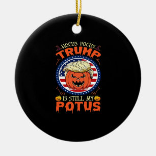 Adorno De Cerámica El foco de hocus sigue siendo mi papa Trumpkin Hal