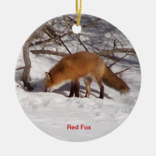 Adorno De Cerámica El Fox rojo
