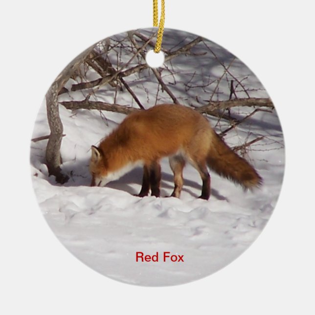 Adorno De Cerámica El Fox rojo (Frente)