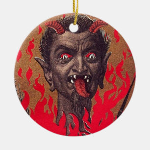 Adorno De Cerámica El furioso Krampus