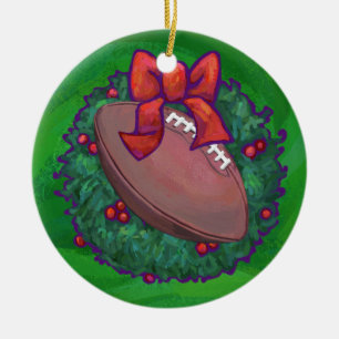 Adorno De Cerámica El fútbol entre Navidades escribió sobre el verde
