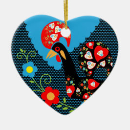 Adorno De Cerámica El gallo de Portugal