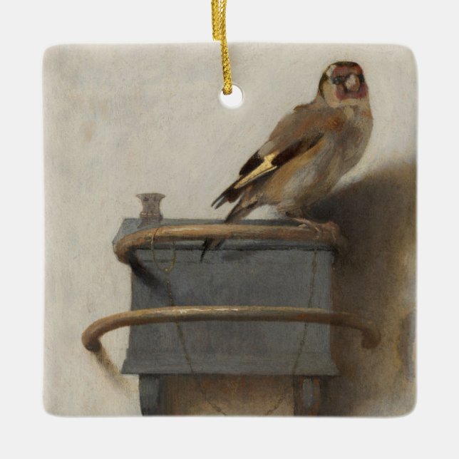 Adorno De Cerámica El Goldfinch (Anverso)
