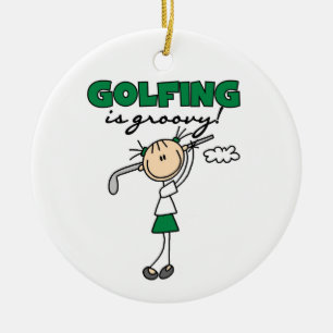 Adorno De Cerámica El golf es Groovy