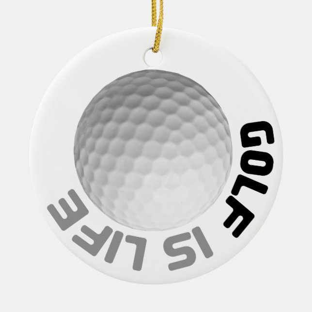 Adorno De Cerámica El golf es vida (Frente)