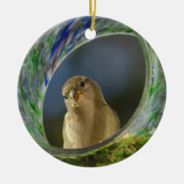 Adorno De Cerámica El gorrión en el punto de mira