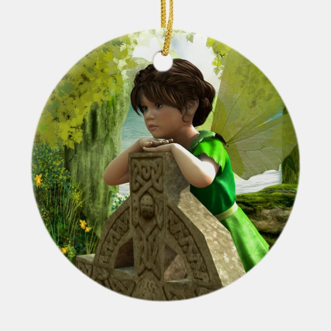 Adorno De Cerámica El hada celta (Frente)