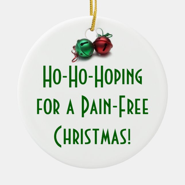 Adorno De Cerámica El Ho-Ho-Esperar… (Frente)