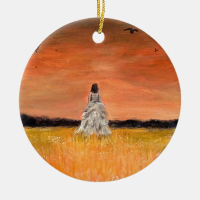 Adorno De Cerámica El irse con dignidad (Frente)