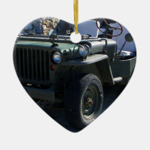 Adorno De Cerámica El jeep de Willy clásico