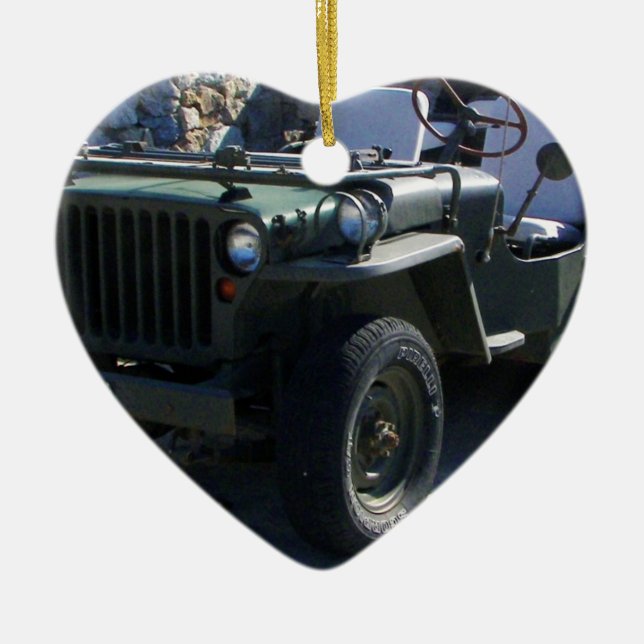 Adorno De Cerámica El jeep de Willy clásico (Frente)