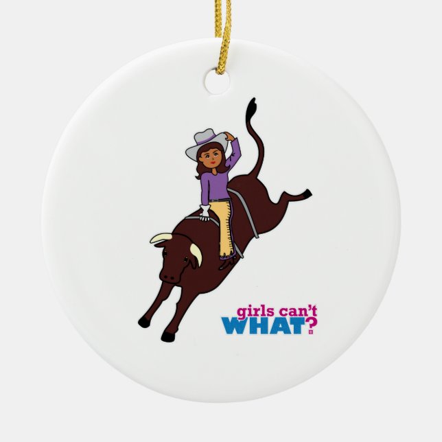 Adorno De Cerámica El jinete de toros oscuro (Frente)