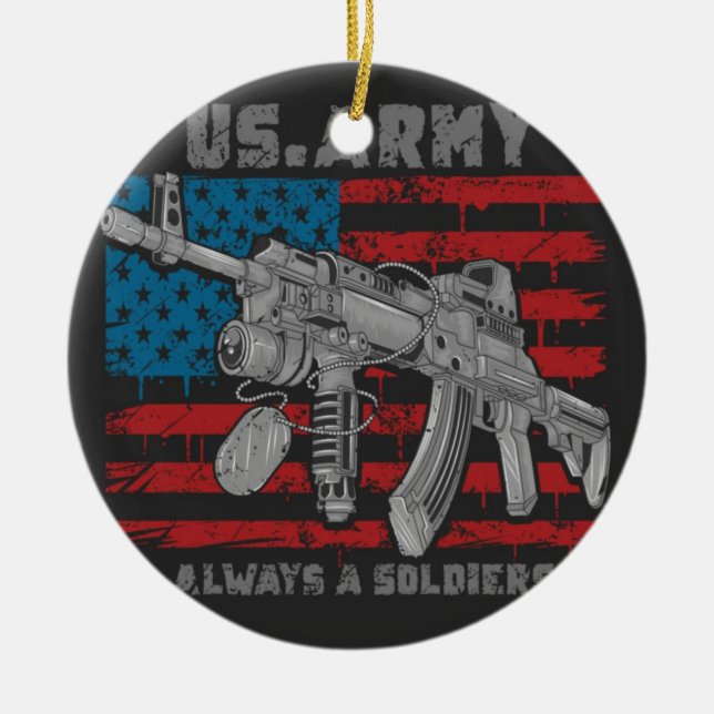 ADORNO DE CERÁMICA EL JUEGO DE MÁQUINAS AK47 (Frente)