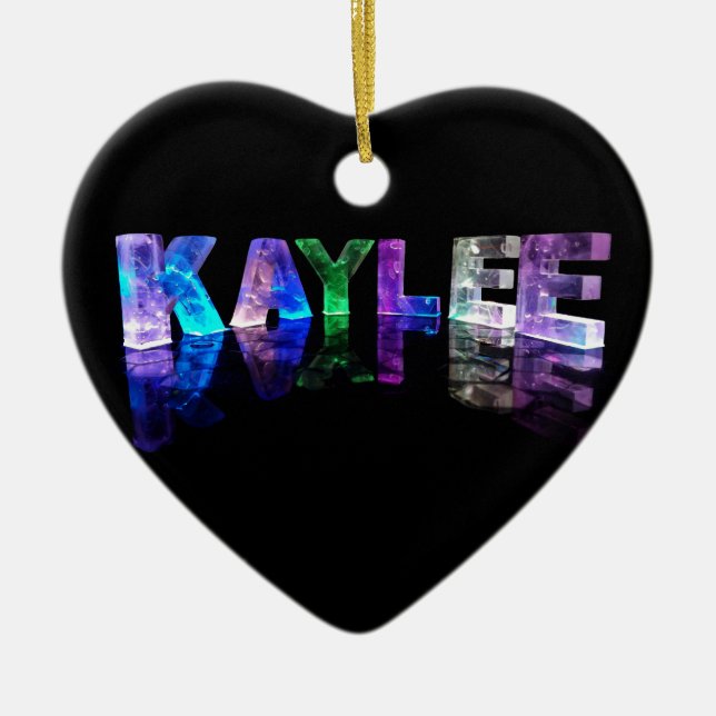 Adorno De Cerámica El Kaylee conocido en 3D se enciende (la (Frente)
