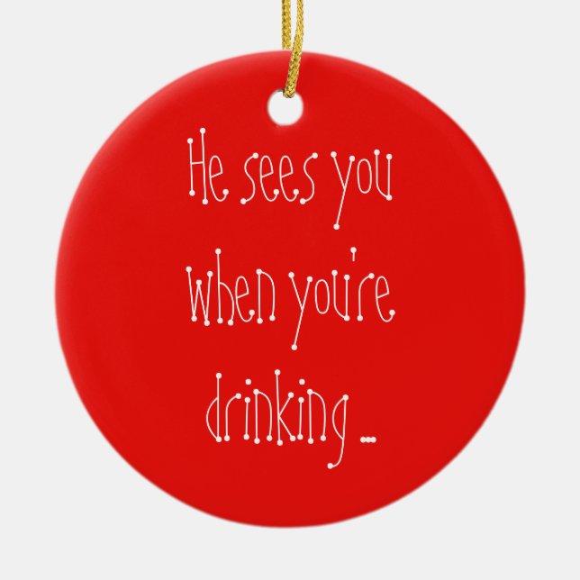 Adorno De Cerámica Él le ve adornar (Frente)