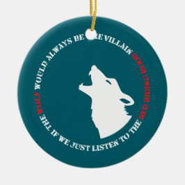 Adorno De Cerámica El lobo siempre sería el villano