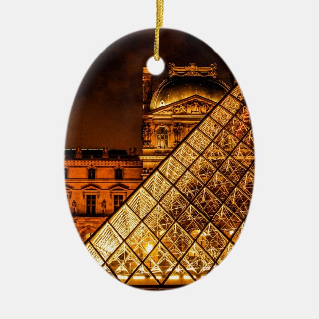 Adorno De Cerámica El Louvre (Frente)