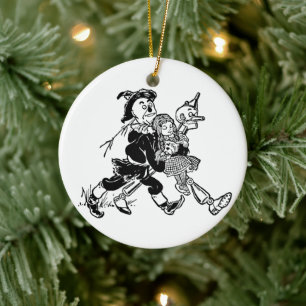 Adorno De Cerámica El mago de Oz vintage Dorothea durmiendo con amapo