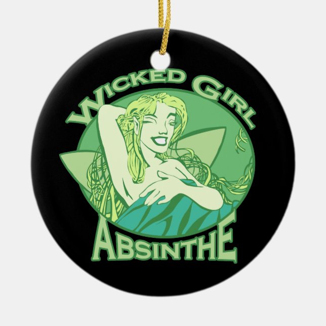 Adorno De Cerámica El malvado Chica Absinthe (Frente)