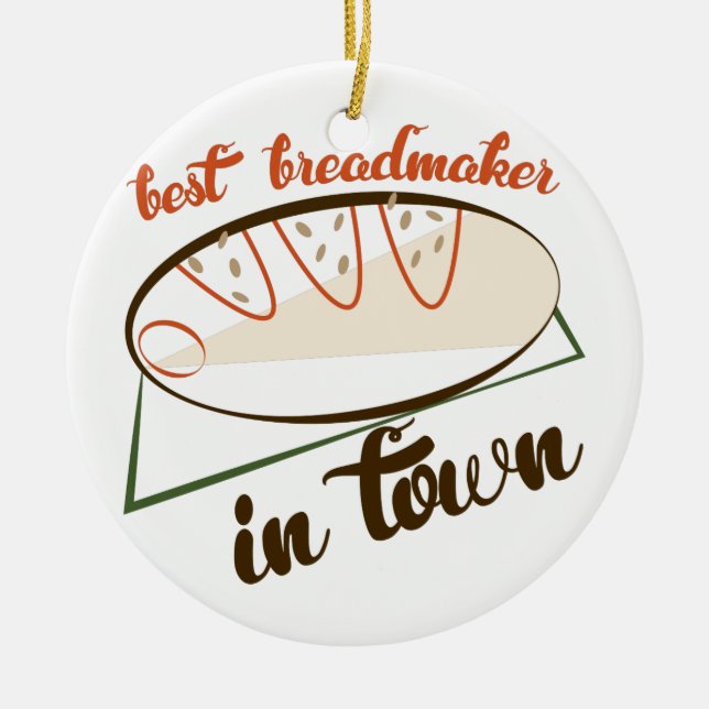 Adorno De Cerámica El mejor Breadmaker (Frente)