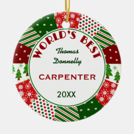 Adorno De Cerámica El MEJOR CARPINTERO o cualquier empleo