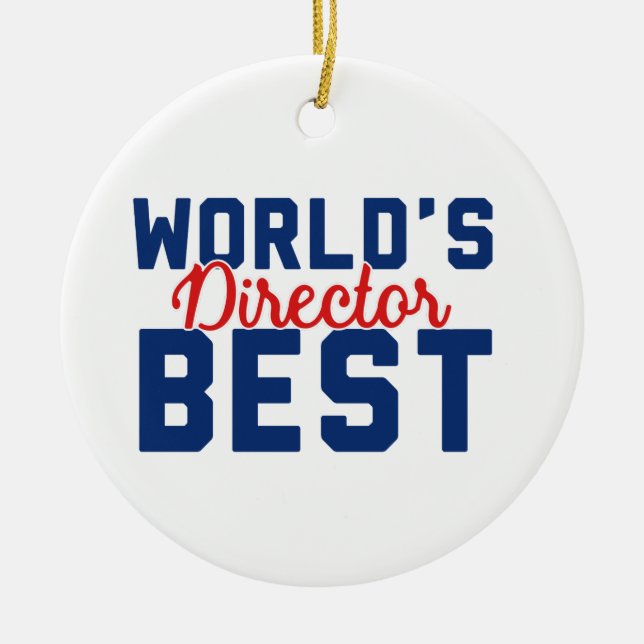 Adorno De Cerámica El mejor director del mundo (Frente)