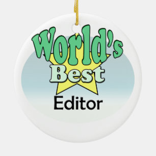 Adorno De Cerámica El mejor editor del mundo