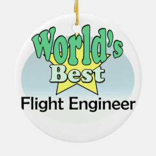 Adorno De Cerámica El mejor ingeniero de vuelo del mundo