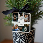 Adorno De Cerámica El mejor padre de la historia | Collage de fotos d<br><div class="desc">Envía un hermoso regalo personalizado a tu padre que apreciará para siempre. Ornamento especial de collage de fotos familiares personalizadas para mostrar tus fotos y recuerdos familiares especiales. Nuestro diseño presenta un sencillo diseño de cuadrícula de 6 fotos con el "Mejor Padre de la Historia" diseñado en un hermoso estilo...</div>