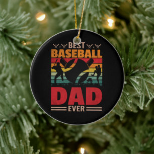 Adorno De Cerámica El mejor papá de béisbol de la historia