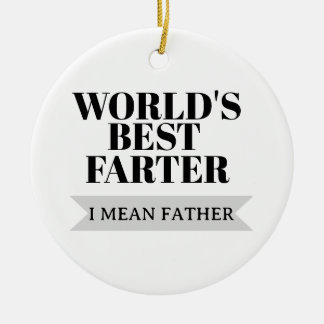 Adorno De Cerámica El Mejor Pedorreta del Mundo Quiero Decir Padre Pa