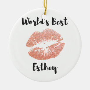 Adorno De Cerámica El mejor regalo 6 del Esthetician del mundo