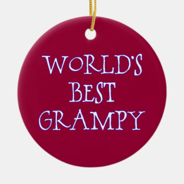 Adorno De Cerámica El mejor rojo oscuro y copioso del mundo (Frente)