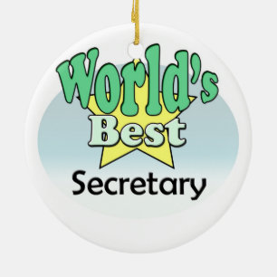 Adorno De Cerámica El mejor secretario del mundo
