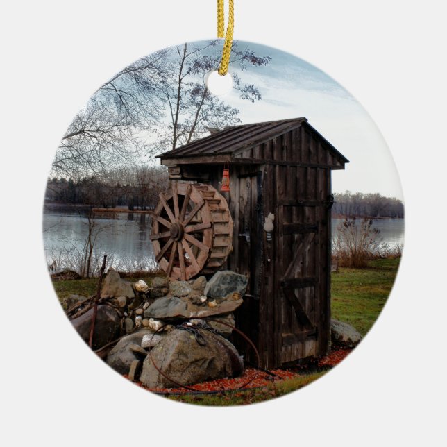 Adorno De Cerámica El moler sobre la dependencia vieja (Frente)