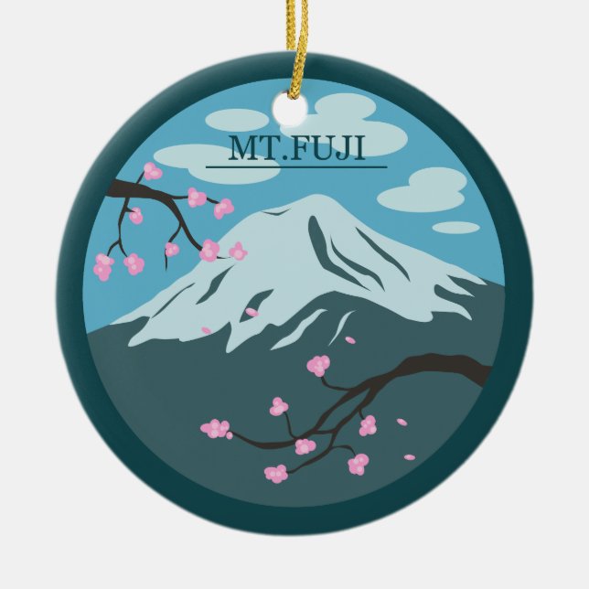 Adorno De Cerámica El monte Fuji (Frente)