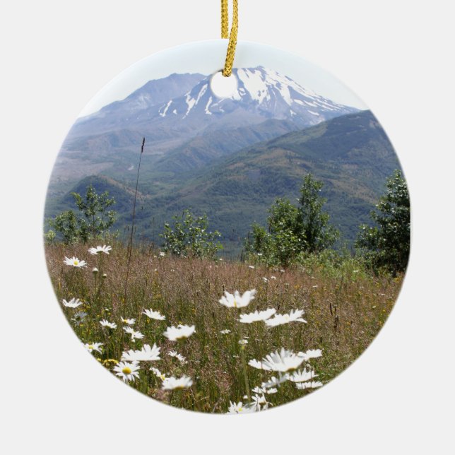 Adorno De Cerámica El Monte Saint Helens (Frente)