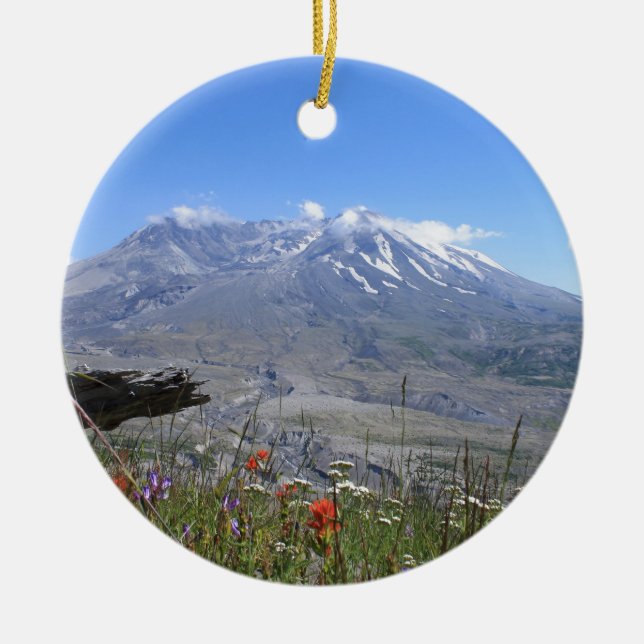 Adorno De Cerámica El Monte Saint Helens (Frente)