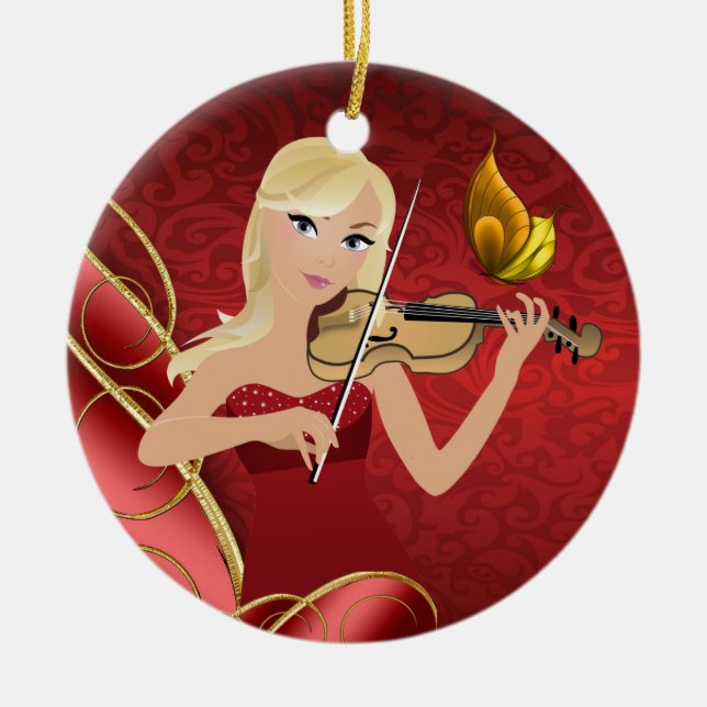 Adorno De Cerámica El músico - SRF (Frente)