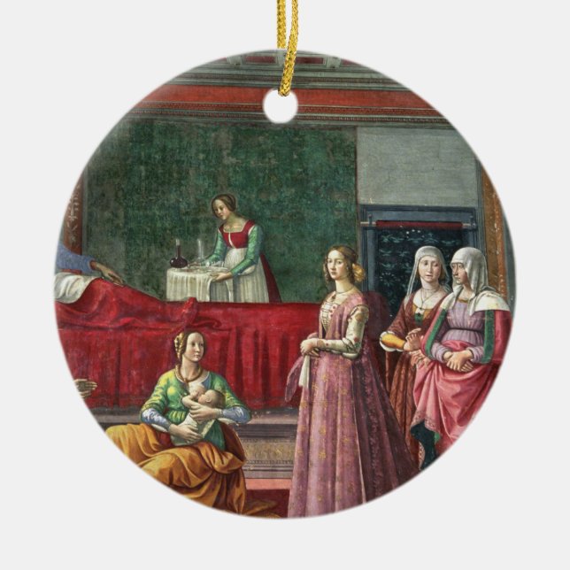 Adorno De Cerámica El nacimiento de St. John el baptista (fresco) (Frente)