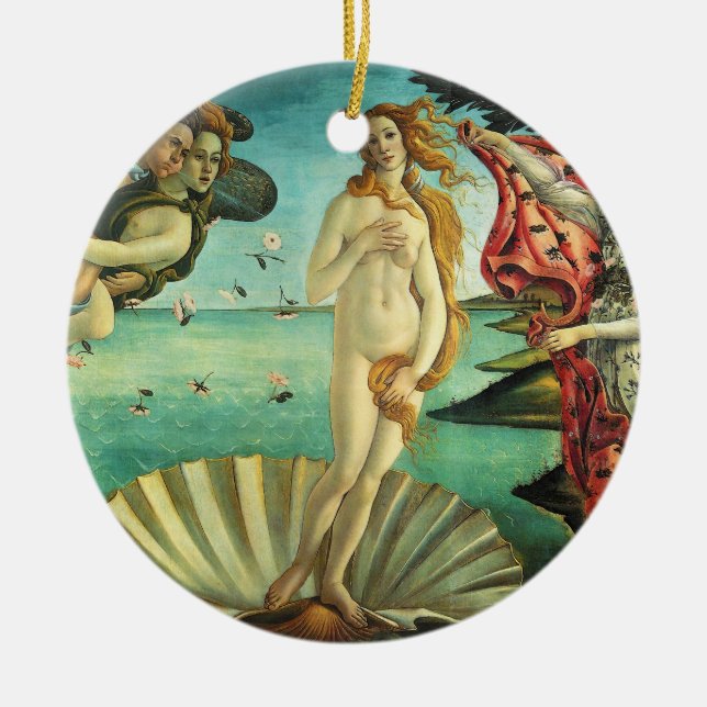 Adorno De Cerámica El nacimiento de Venus de Sandro Botticelli (Frente)