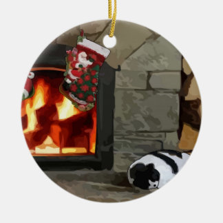 Adorno De Cerámica El Napping por la chimenea