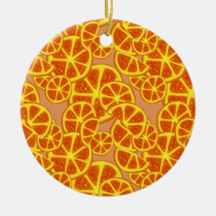 Adorno De Cerámica El naranja corta el modelo