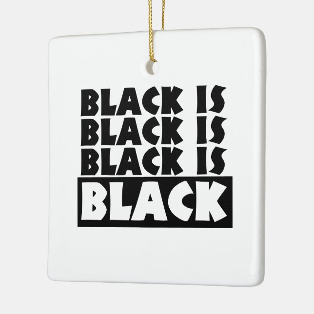 Adorno De Cerámica El negro es negro (Izquierda)