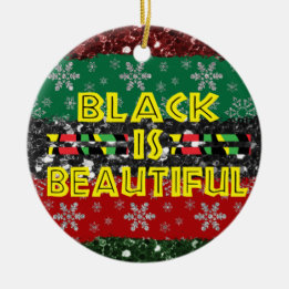 Adorno De Cerámica El negro es un bello árbol de Navidad de colores a